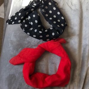 Two cute neck/hair scarves